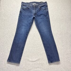 Bonobos Men’s Tapered Leg Jeans Med Blue Mid Rise Classic Denim Jeans 35x30